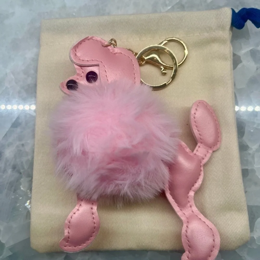 Pink Poodle purse/bag charm Keychain - Picture 3 of 5